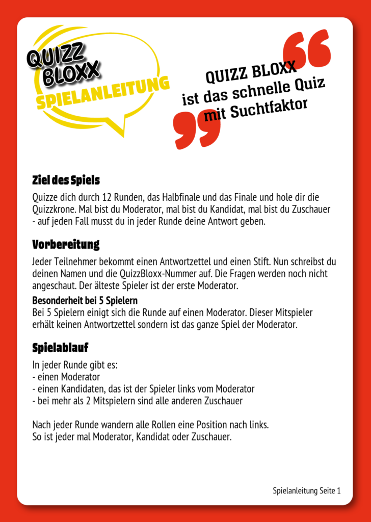 QuizzBloxx Block 100 Jahre Disney - alternative 2