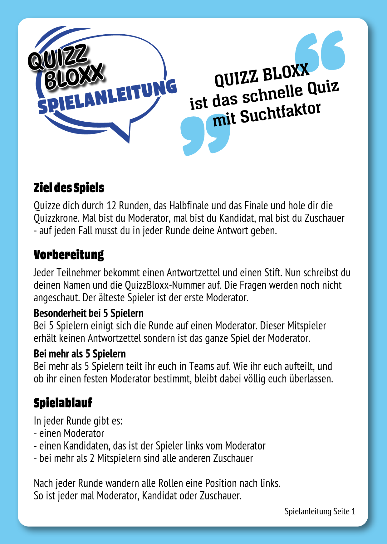 QuizzBloxx Block Oktoberfest - alternative 2
