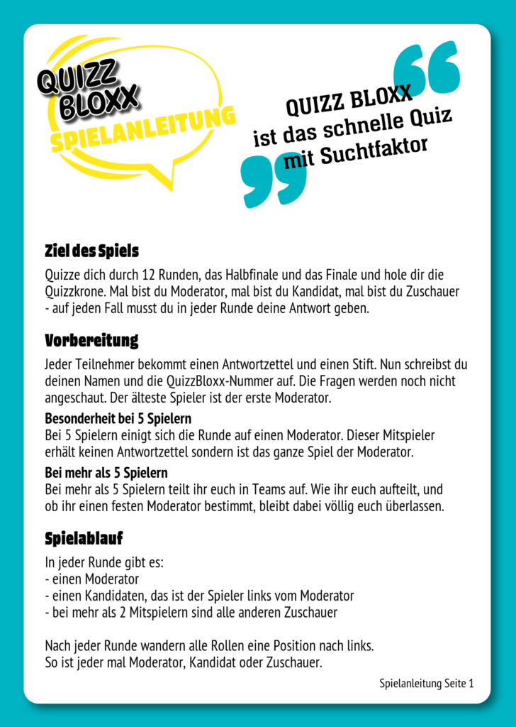 QuizzBloxx Block Was nur Kinder wissen - alternative 2