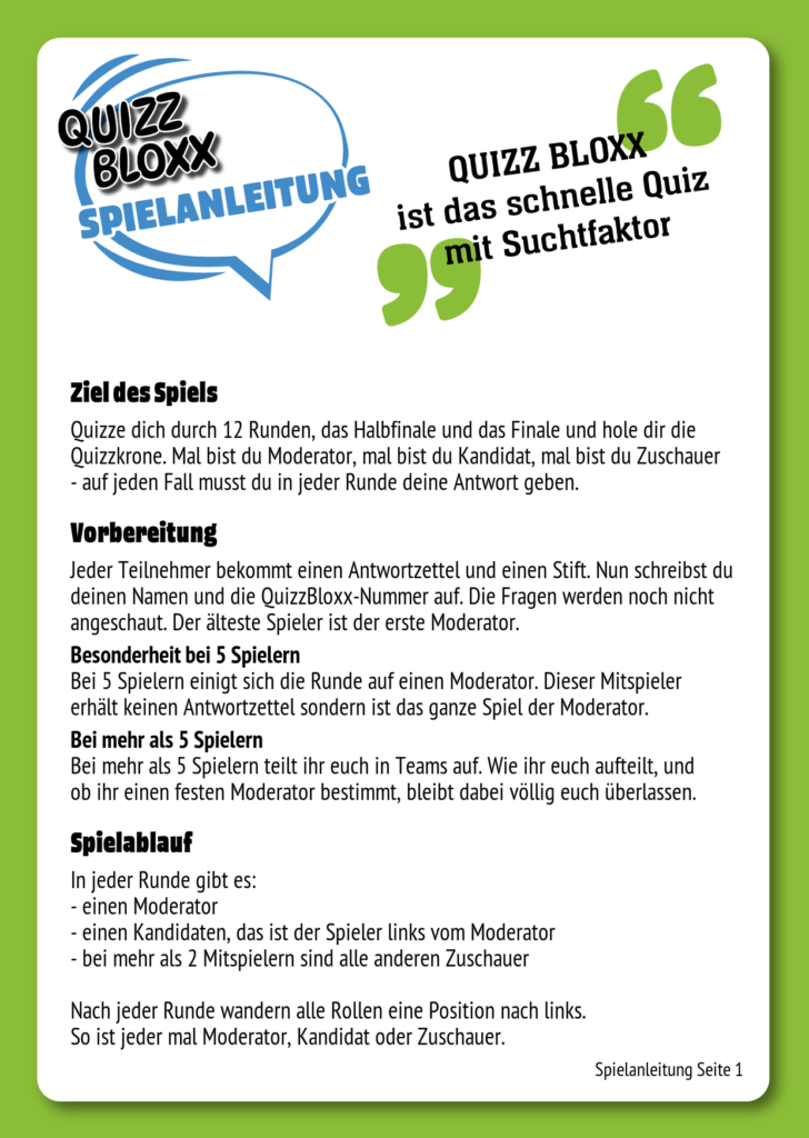 QuizzBloxx Block Fußball Bundesliga Saison 2023/2024 - alternative 2
