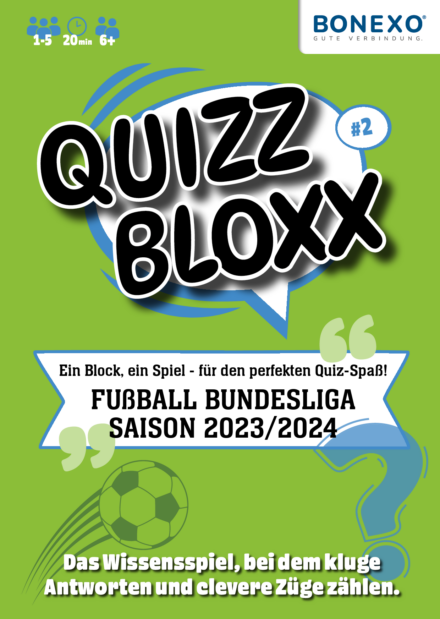 QuizzBloxx Block Fußball Bundesliga Saison 2023/2024