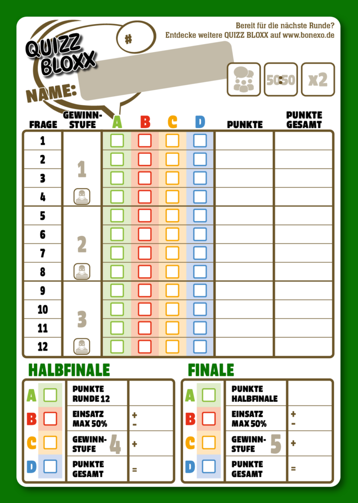 QuizzBloxx Block Von Baum bis Borke - alternative 1