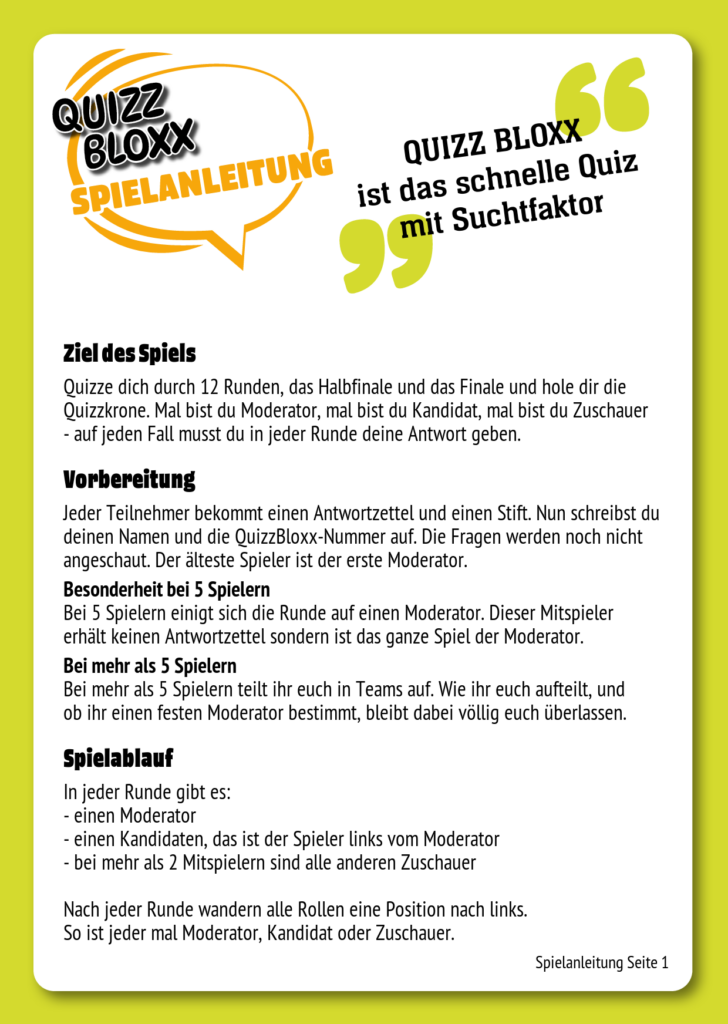 QuizzBloxx Block Was nur Kinder von 8-12 Jahren wissen - alternative 2