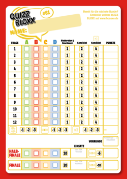 QuizzBloxx Block Vulkane - alternative 1