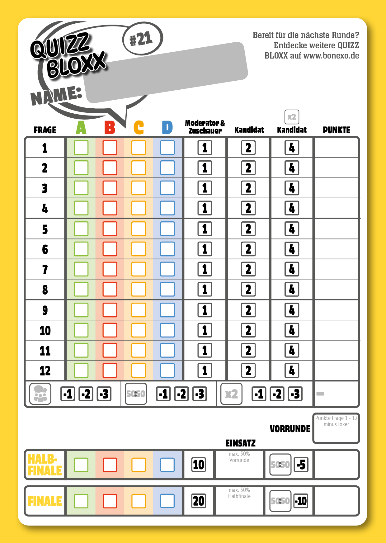 QuizzBloxx Block Harry Potter – Das magische Universum - alternative 1