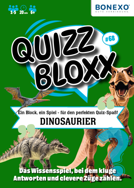 QuizzBloxx Block Dinosaurier