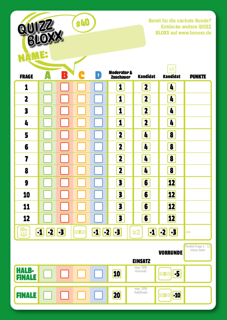 QuizzBloxx Block Fußball-Legenden - alternative 1