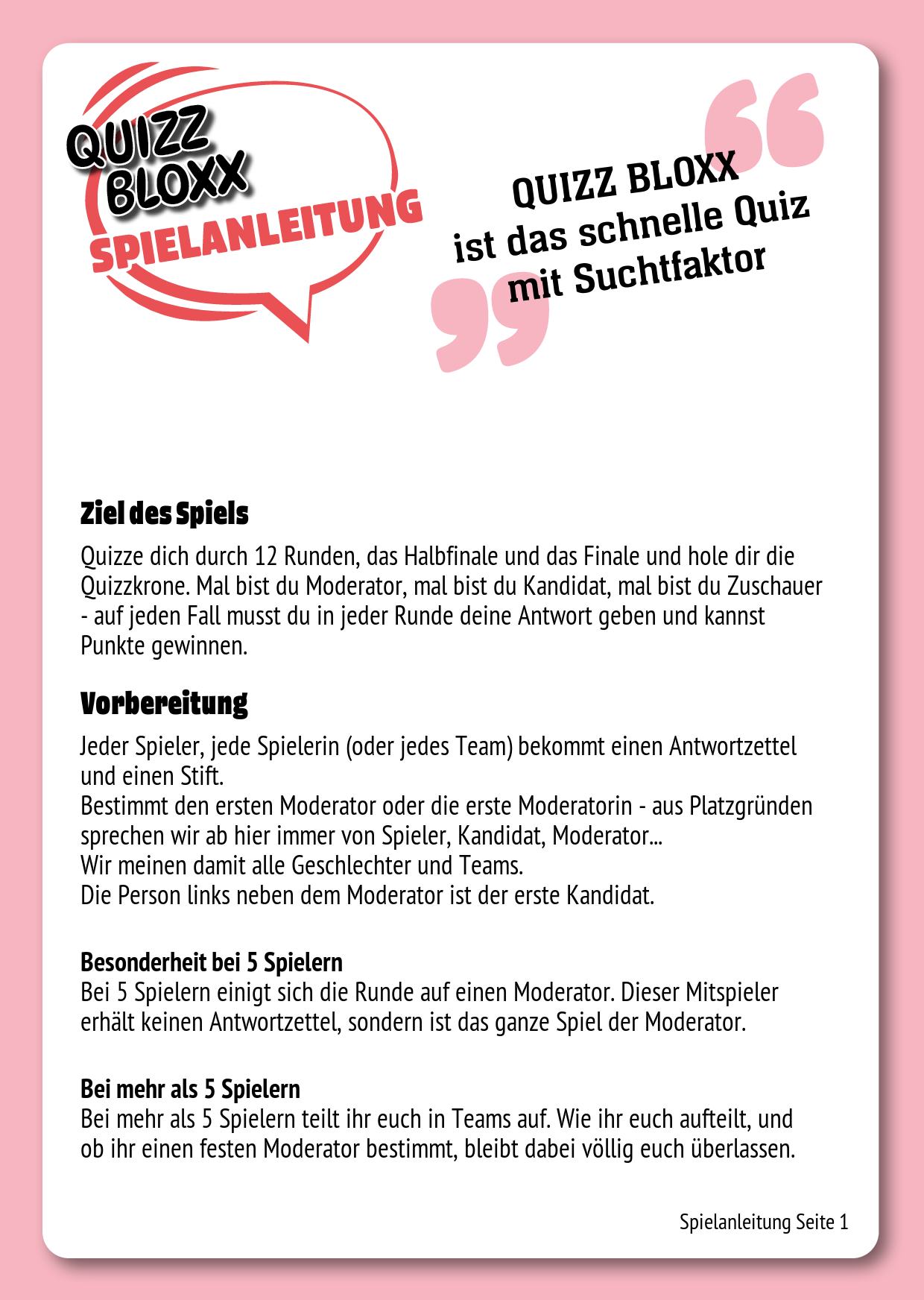 QuizzBloxx Block Grimms Märchen - alternative 2