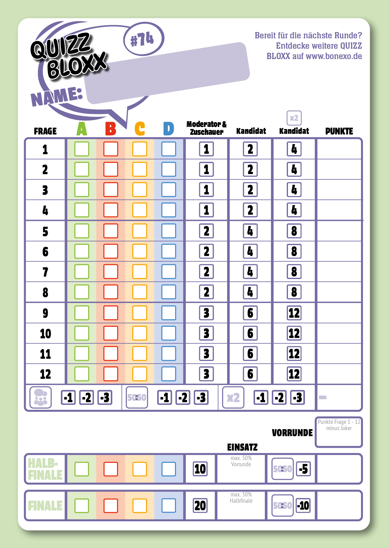 QuizzBloxx Block Tierbabys - alternative 1